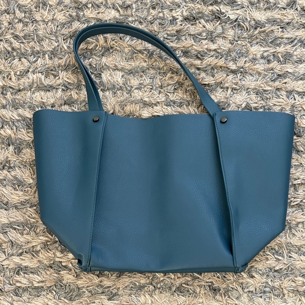 Neiman Marcus Large Tote Bag - Teal, Pink, Gray - Picture 2 of 13